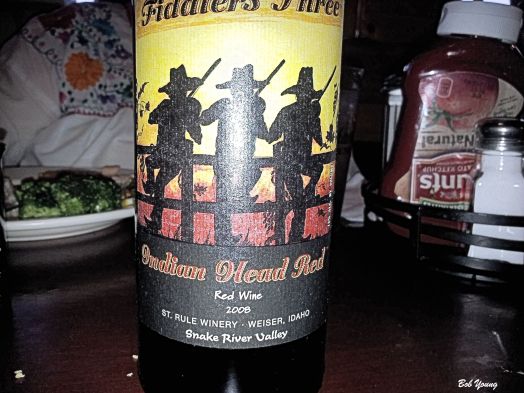 We had to check this bottle of wine out. It really is named for the Weiser Old Tyme Fiddlers Festival, which is just over for the year.